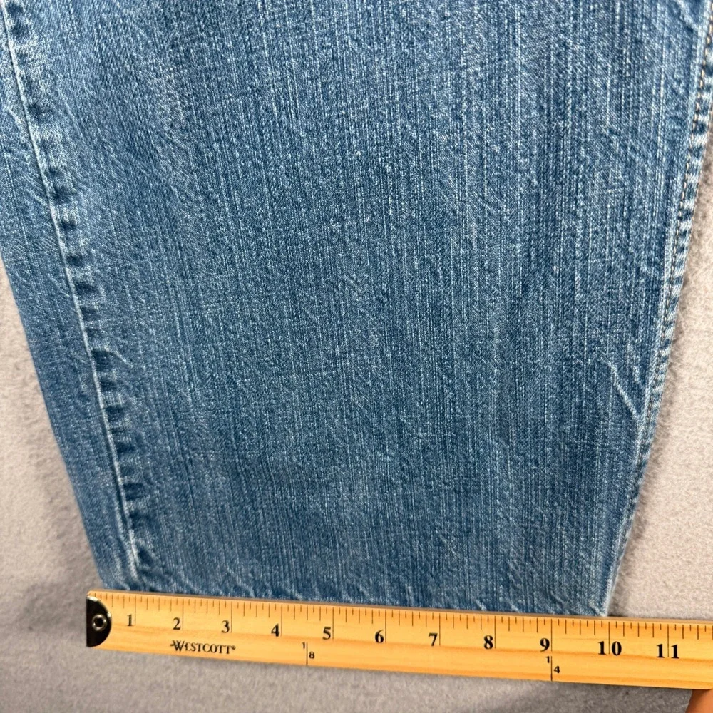 Levis 569 Loose Straight Jeans Mens 42x32 Light Wash Blue Denim 005692450